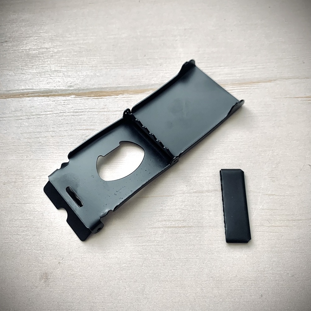 Black Belt Buckle for Canvas Belts